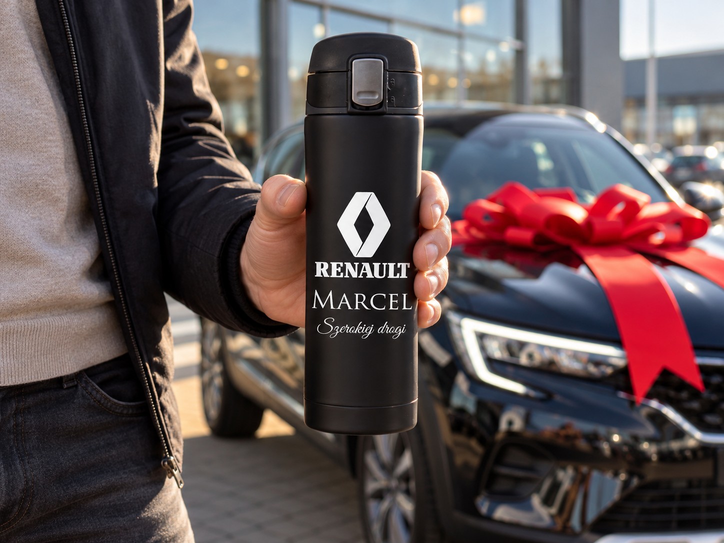 Kubek termiczny z grawerem Renault – prezent dla kierowcy