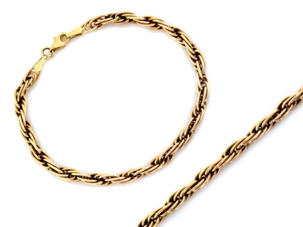 Złota bransoletka łańcuszkowa 4.2mm próba 375
