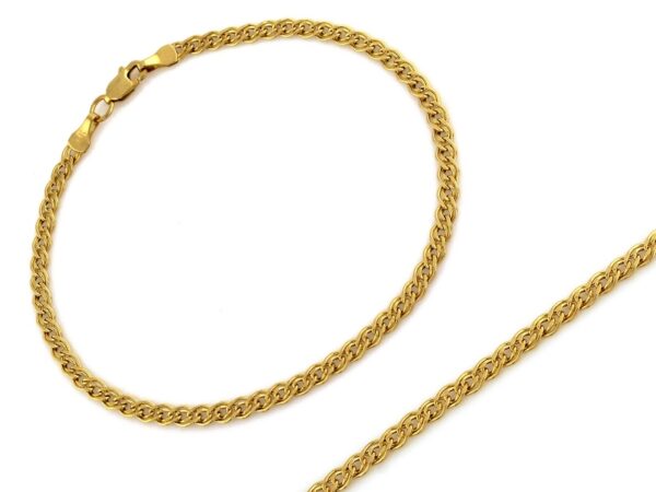 Bransoletka złota łańcuszek mona lisa 3.5mm próba 585