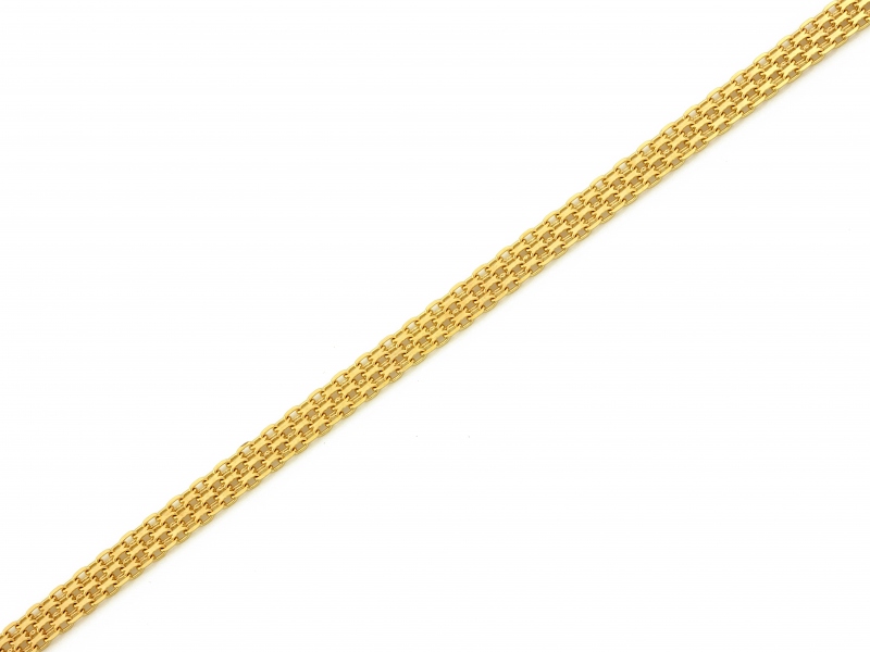 Złota bransoletka szeroki splot bismark 5mm próba 585 – złoto próby 585 | Infinnity