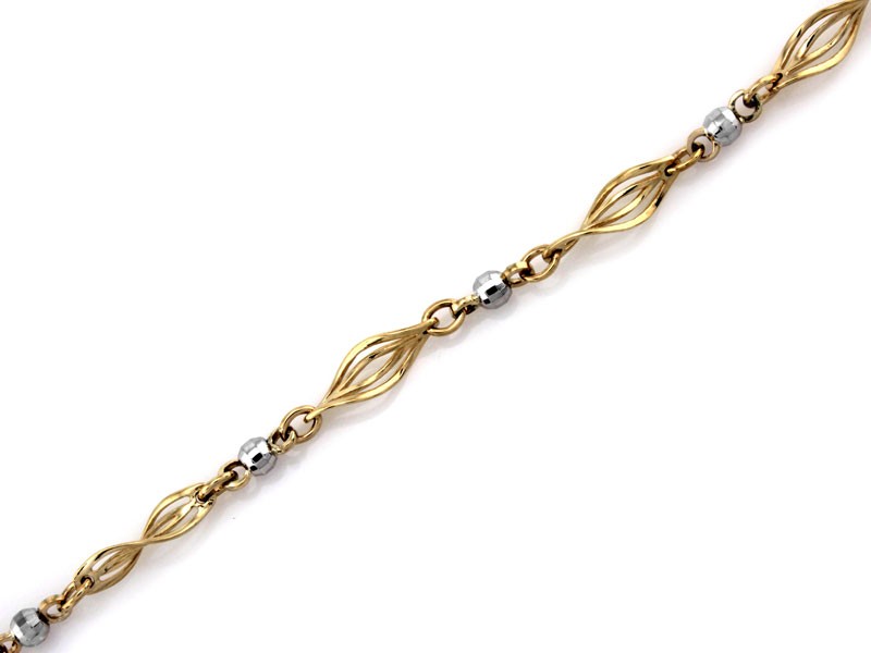 Elegancka złota bransoletka z ażurowymi elementami próba 375 – złoto próby 375, 3,35 g | Infinnity