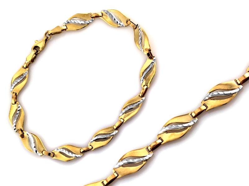 Elegancka bransoletka złota elementowa próba 375 – złoto próby 375 | Infinnity
