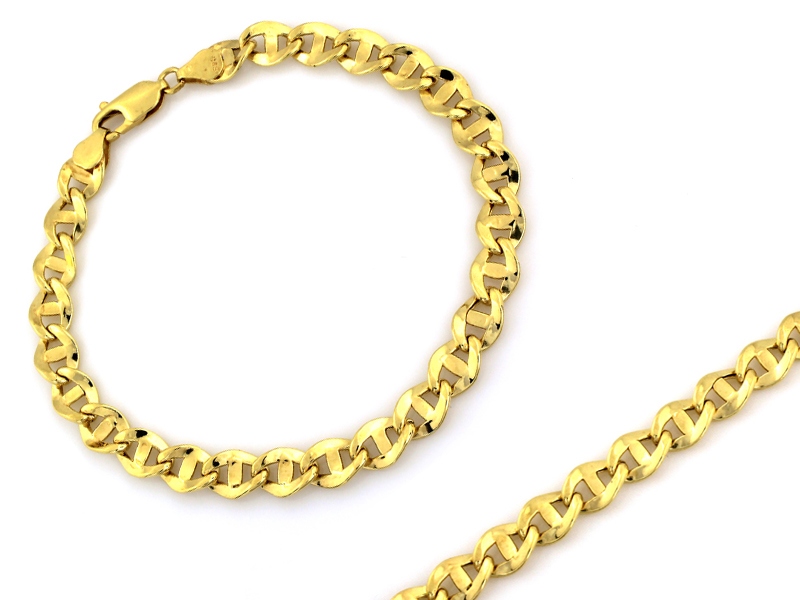 Bransoletka złota gruby łańcuszek marina 6.8mm próba 585 – złoto próby 585, 8,33 g | Infinnity