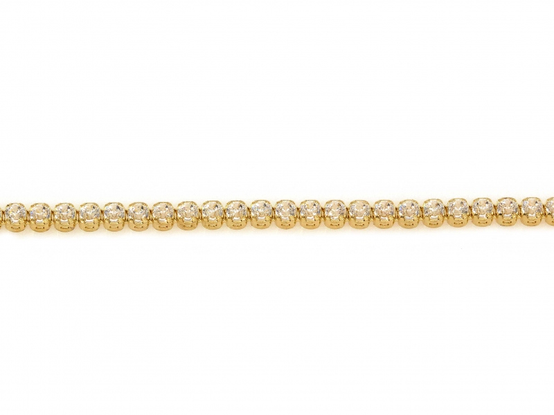 Złota bransoletka tenisowa z cyrkoniami 2mm próba 585 – złoto próby 585 | Infinnity