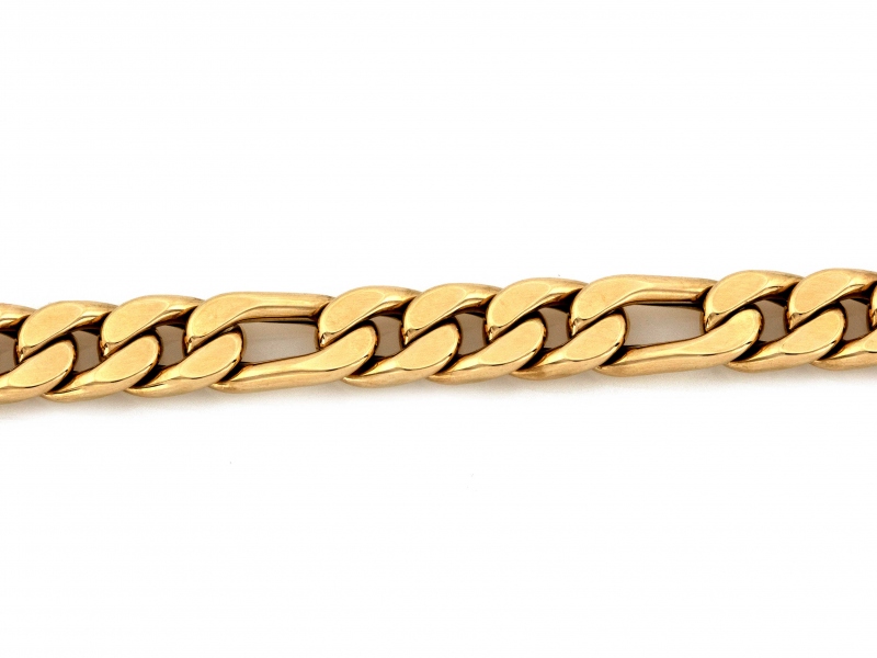 Bransoleta złota gruba męska figaro 6.4mm próba 585 – złoto próby 585 | Infinnity
