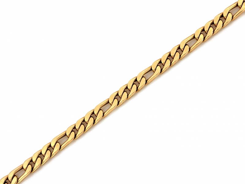 Bransoleta złota gruba męska figaro 6.4mm próba 585 – złoto próby 585 | Infinnity