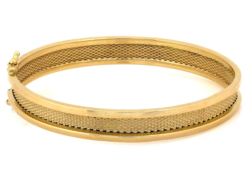 Bransoleta złota sztywna szeroka bangle ekskluzywna próba 585 – złoto próby 585, 10,86 g | Infinnity