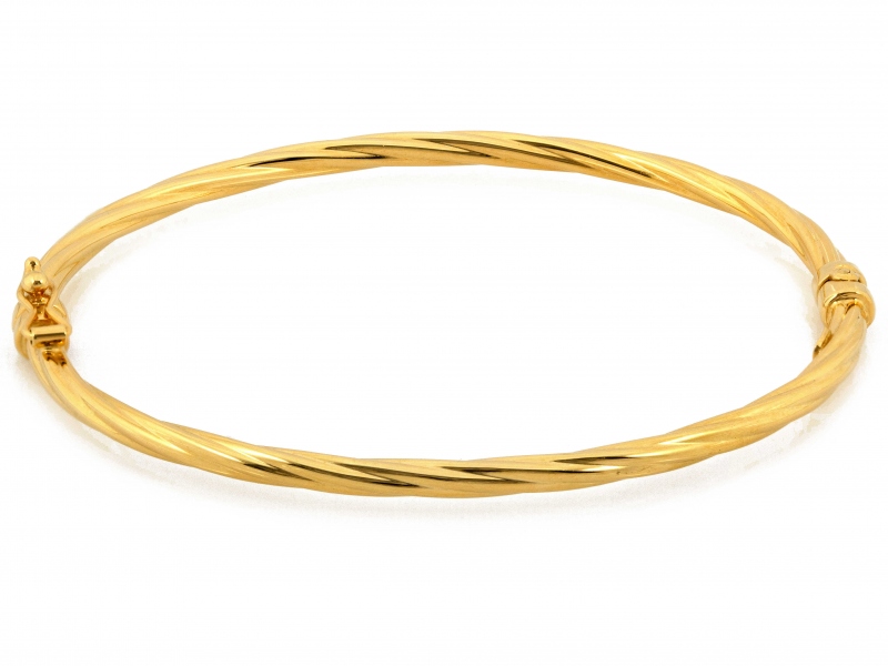 Elegancka złota bransoletka sztywna bangle próba 585 – złoto próby 585 | Infinnity