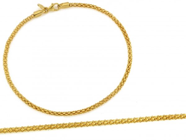 Złota bransoletka splot coreana 2.1mm próba 585
