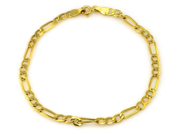 Bransoletka złota figaro 3mm próba 585