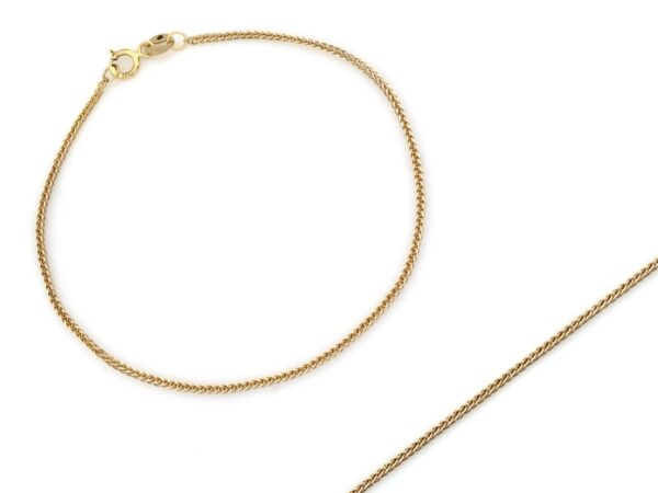 Bransoletka złota łańcuszek lisi ogon 1.1mm próba 375 – złoto próby 375 | Infinnity