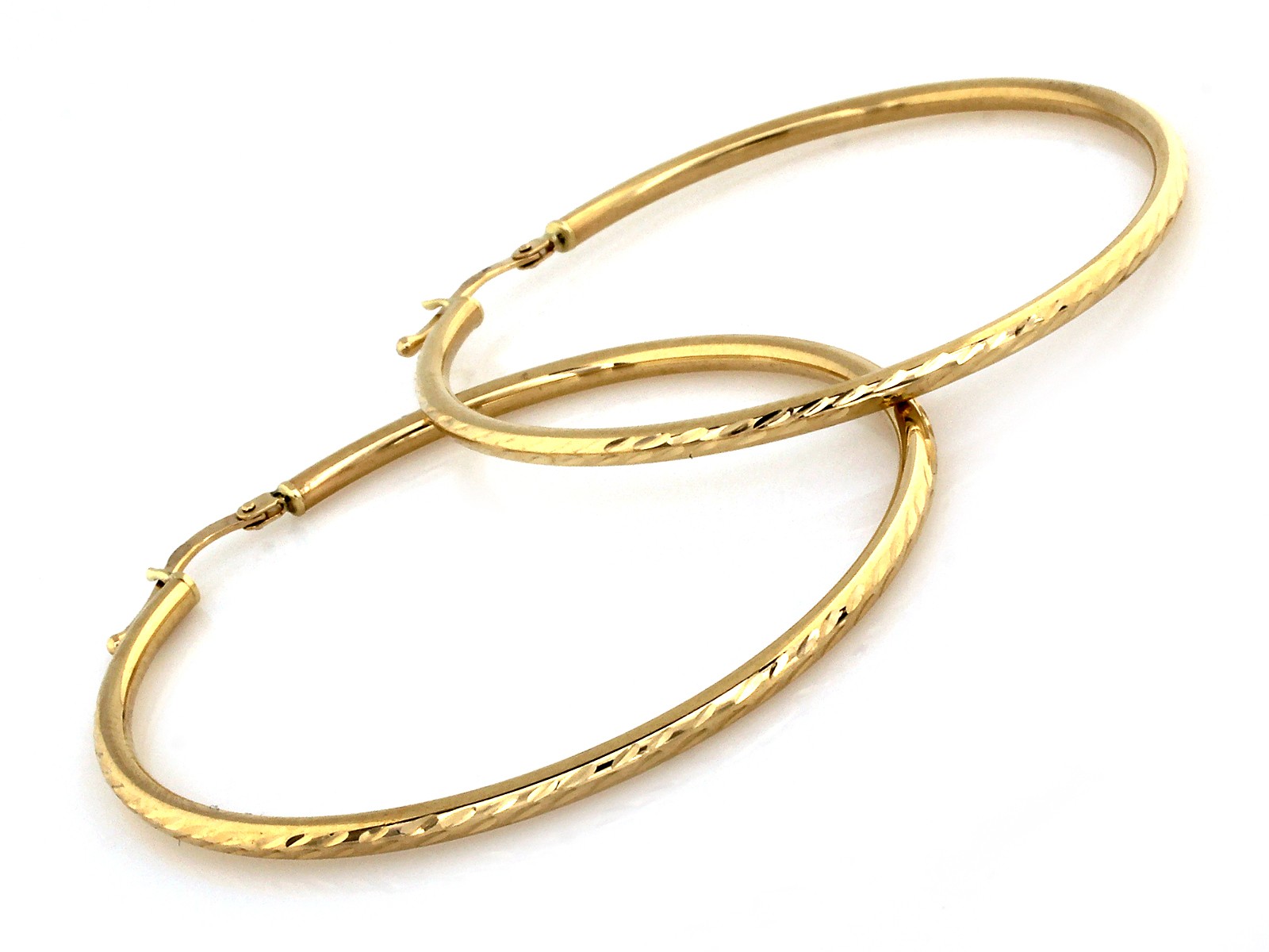 Kolczyki złote koła zawsze modne 47mm próba 585 – złoto próby 585, 2,10 g | Infinnity