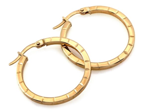 Kolczyki złote koła 22mm próba 585