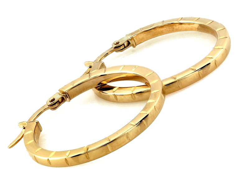 Kolczyki złote koła 22mm próba 585 – złoto próby 585, 2,09 g | Infinnity