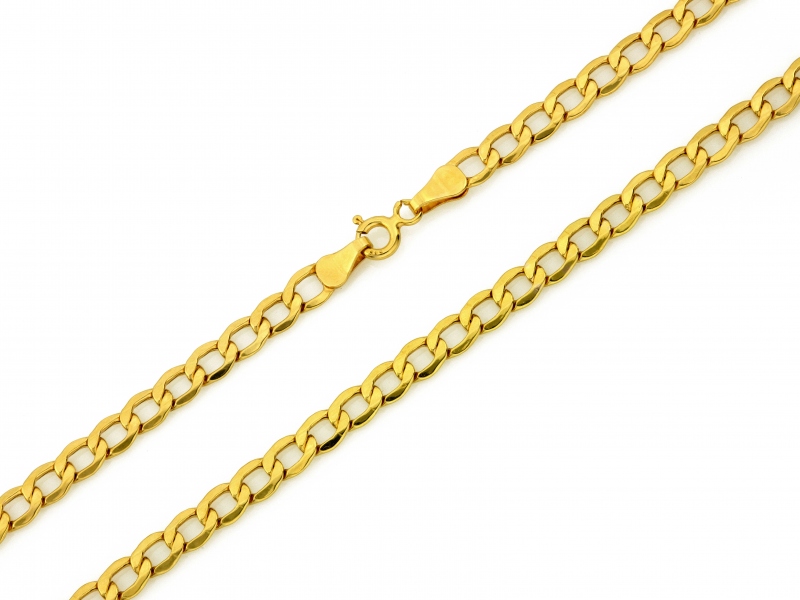 Złoty łańcuszek pancerka 4.4mm próba 585 – złoto próby 585 | Infinnity