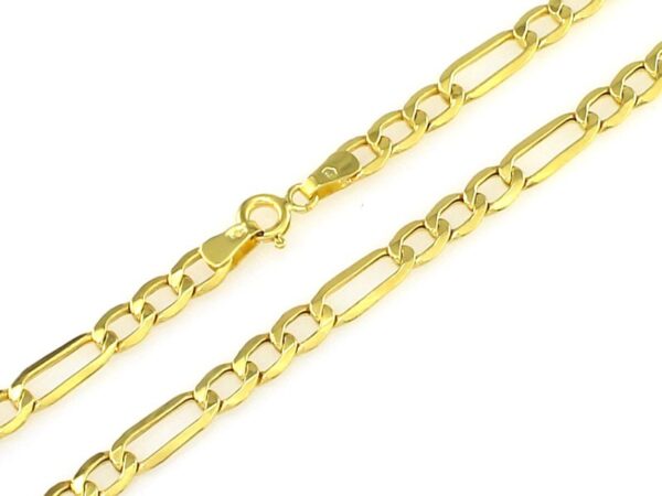 Złoty łańcuszek splot figaro 2.6mm próba 585