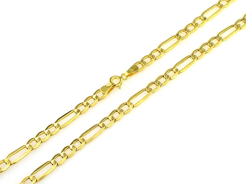 Złoty łańcuszek splot figaro 2.6mm próba 585 – złoto próby 585, 2,40 g | Infinnity