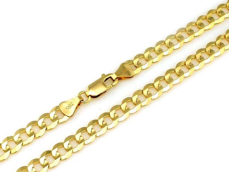 Pancerka łańcuch męski złoty 6.6mm próba 375 – złoto próby 375 | Infinnity
