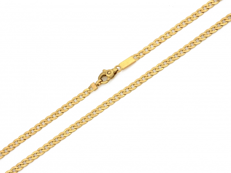 Łańcuszek złoty popularna pancerka 4mm próba 585 – złoto próby 585 | Infinnity