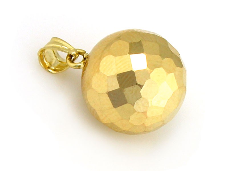 Złota zawieszka wisiorek kula kulka próba 585