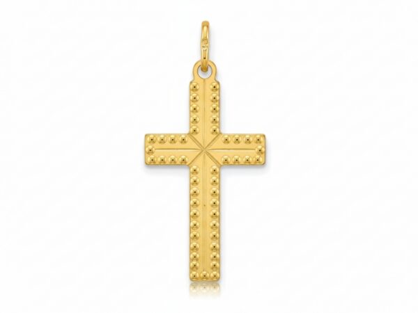 Diamentowany krzyżyk złoty próba 585