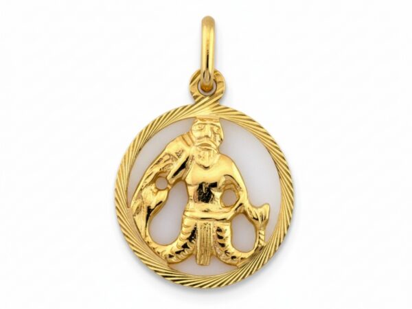 Zawieszka złota zodiak wodnik próba 585