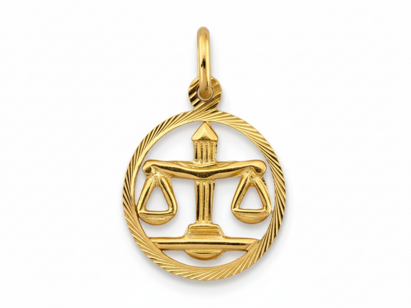 Zawieszka złota waga zodiak próba 585 – złoto próby 585 | Infinnity