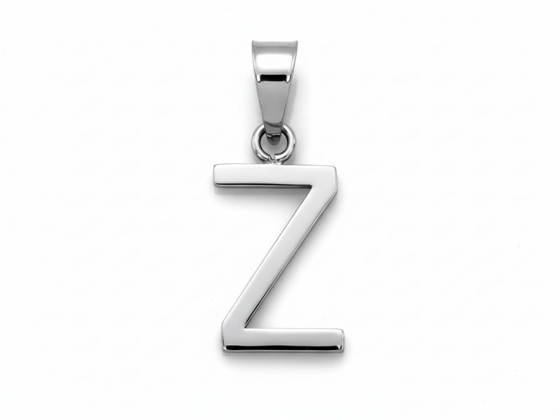 Litera Z z białego złota zawieszka próba 585 – złoto próby 585, 0,57 g | Infinnity