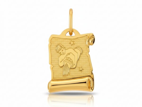 Zawieszka złota znak zodiaku wodnik próba 585