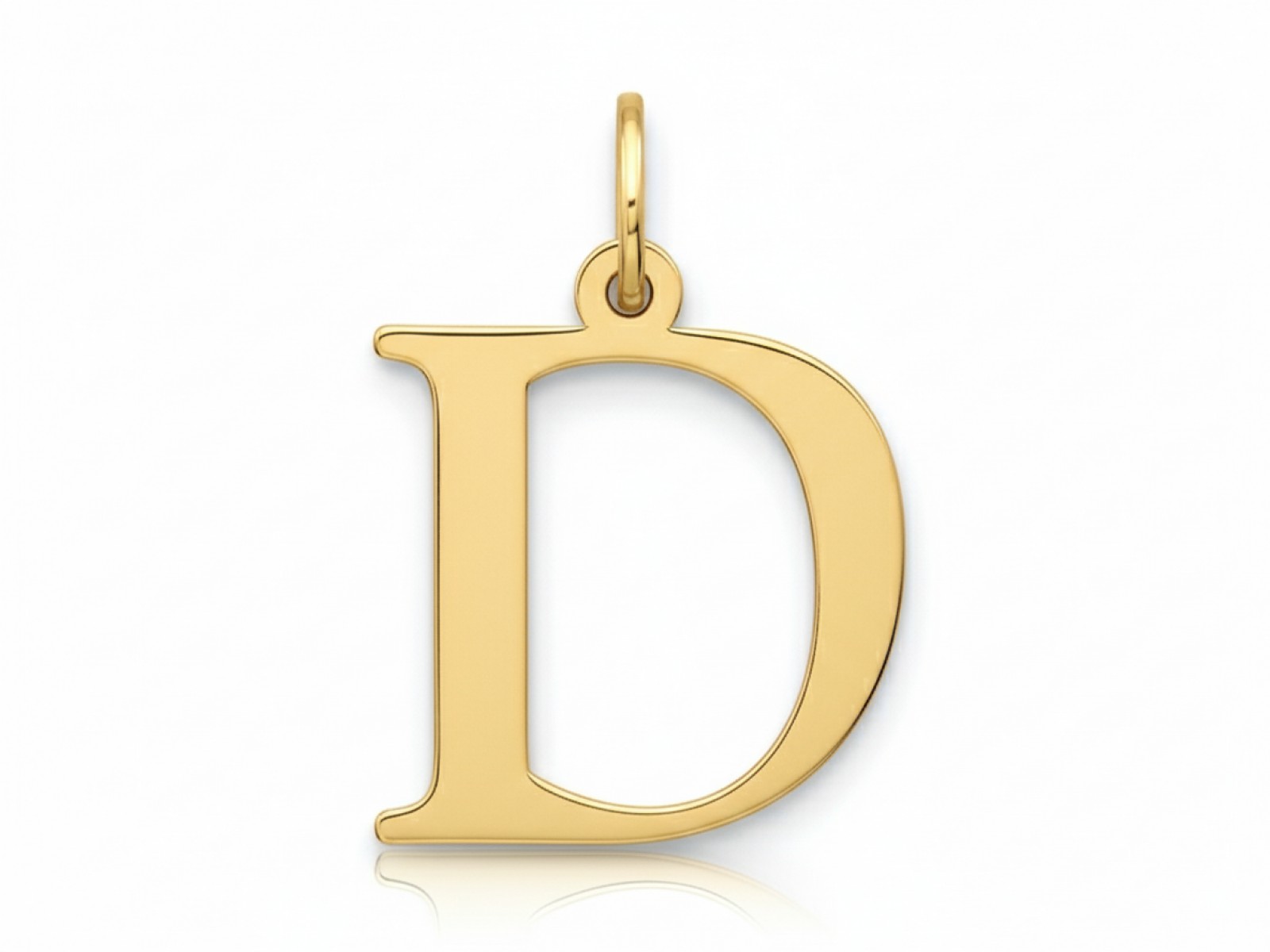 Złota zawieszka duża literka D próba 585 – złoto próby 585, 2,44 g | Infinnity