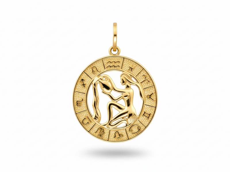 Złota zawieszka Wodnik zodiak próba 375 – złoto próby 375 | Infinnity