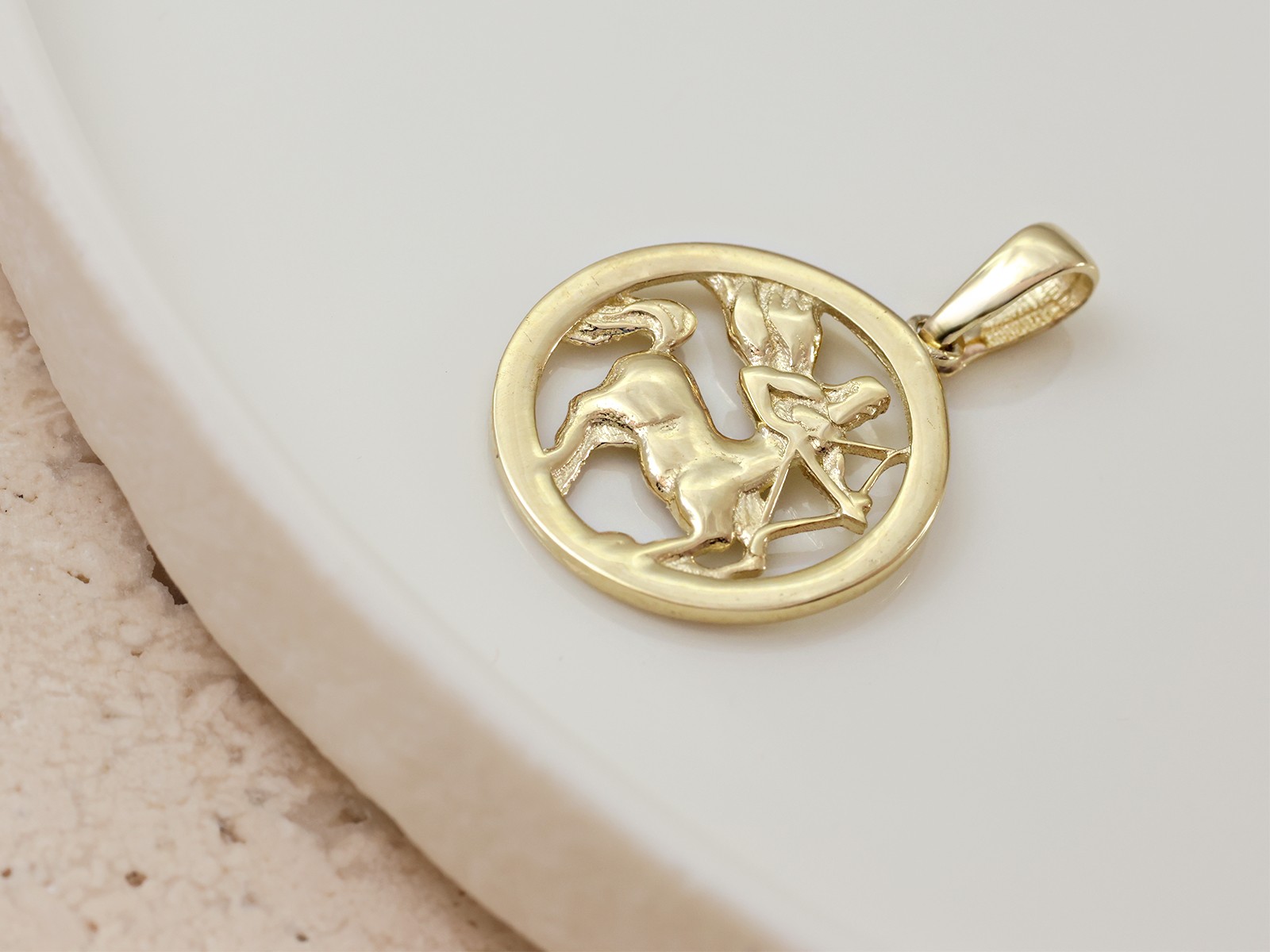 Strzelec zodiak zawieszka złota wisiorek próba 375 – złoto próby 375, 0,90 g | Infinnity